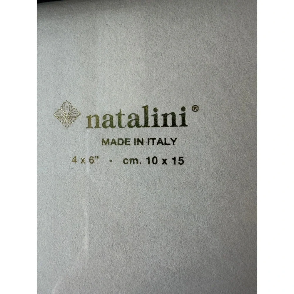 Natalini Wood Marquetry Photo Frame Set 2 Green Teal 4x6 Made in Italy Artisan